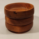 Vintage Baribocraft Barbo-Maid Maple Wood Salad Bowls Set of 3 Made in Canada