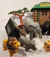 Animal World Veterinary Hut People, Animals, Trees, Tent Plastic Toy Play Set