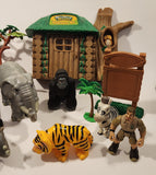 Animal World Veterinary Hut People, Animals, Trees, Tent Plastic Toy Play Set