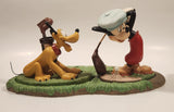 Walt Disney Classics Collection Canine Caddy Mickey Mouse Golding and Pluto Ceramic Figures and Base