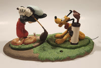 Walt Disney Classics Collection Canine Caddy Mickey Mouse Golding and Pluto Ceramic Figures and Base