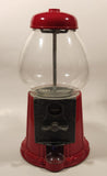 Vintage Continental Gumball Candy Dispenser Machine Coin Bank Metal with Glass Globe 11" Tall