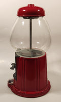 Vintage Continental Gumball Candy Dispenser Machine Coin Bank Metal with Glass Globe 11" Tall