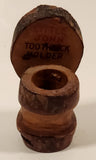 Vintage Banff Alberta Toilet Shaped Little John Toothpick Holder Wood