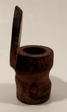 Vintage Banff Alberta Toilet Shaped Little John Toothpick Holder Wood