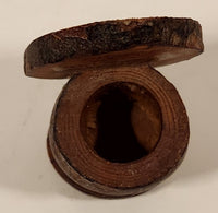 Vintage Banff Alberta Toilet Shaped Little John Toothpick Holder Wood