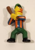 Vintage Applause Muppets Sesame Street Bert Baseball Player Holding A Bat Character 2 3/4" Tall Toy Figure