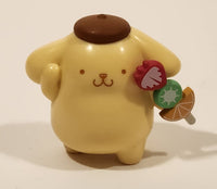 2024 Jazwares Sanrio Hello Kitty & Friends Pompompurin with Fruit Sucker 2 1/4" Tall Toy Figure