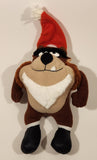 1992 McDonald's Warner Bros. Looney Tunes Taz Tasmanian Devil with Santa Hat 10" Tall Stuffed Character Plush Toy