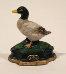 Pat's Home & Garden Mallard Duck Hand Painted Small 4" Cast Iron Door Stop