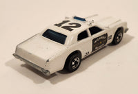 1978 Hot Wheels Flying Colors Highway Patrol Dodge Monaco #12 White Die Cast Toy Car Police Emergency Vehicle