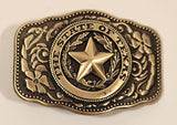 The State of Texas Metal Belt Buckle