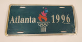 1996 Atlanta Summer Olympic Games Embossed Metal Vehicle License Plate