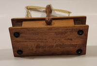 Vintage Wood Based Metal Dish Balance Weigh Scale