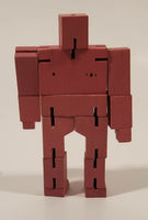 2019 Cubebot Pink Wood Toy Figure