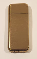 Camping Themed Etched Gold Tone Pocket Lighter