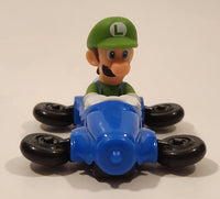 2014 McDonald's Nintendo Switch Mario Kart 8 Deluxe Luigi Blue Plastic Toy Car Vehicle