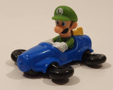 2014 McDonald's Nintendo Switch Mario Kart 8 Deluxe Luigi Blue Plastic Toy Car Vehicle