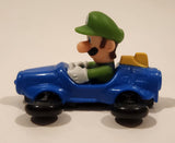 2014 McDonald's Nintendo Switch Mario Kart 8 Deluxe Luigi Blue Plastic Toy Car Vehicle