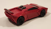 2015 Hasbro Transformers 3 Step Changer Sideswipe Robots in Disguise Red 8 1/2" Tall Plastic Toy Figure Car