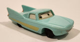 2006 McDonald's Disney Pixar Cars Flo Light Green Pullback Plastic Die Cast Toy Car Vehicle