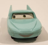 2006 McDonald's Disney Pixar Cars Flo Light Green Pullback Plastic Die Cast Toy Car Vehicle