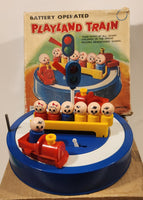 Vintage 1970s Gakken Frankonia Item No. 1522 Playland Train Battery Operated Toy with Box