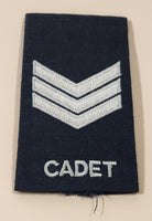 Royal Canadian Air Cadets Sergeant Three Chevrons Embroidered Patch Badge