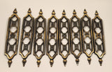 Vintage Ajax Cabinet Jewelry 854 Backplate Hardware Set of 8