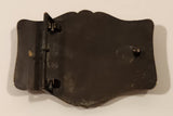 Vintage 1978 A. H. M. Honda Enamel and Gold Tone Metal Belt Buckle