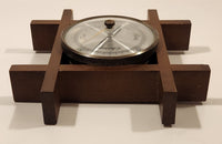 Vintage Wooden Grid 6" Weather Barometer Made in West Germany