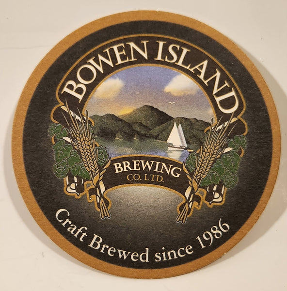 Bowen Island Brewing Craft Brewed since 1986 Paper Beverage Drink Coaster