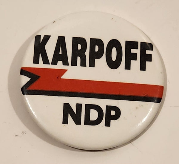 Jim Karpoff NDP 2 1/4" Round Button Pin