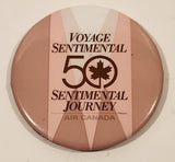 1986 Air Canada 50th Anniversary Sentimental Journey 2 1/2" Round Button Pin