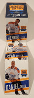BC Children's Hospital Foundation Jeans Day 2015 Henrik Sedin Ryan Miller Daniel Sedin Tear Away Sports Cards Promo