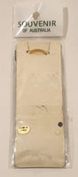 Souvenir of Australia Gold Kangaroo Red and Green Enamel Metal Keychain New in Package