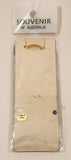 Souvenir of Australia Gold Kangaroo Red and Green Enamel Metal Keychain New in Package