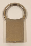 Vintage C Brass Look Pull Spring Keychain