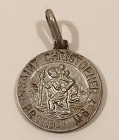 MJI Saint Christopher Protect Us .925 Sterling Silver Pendant Italy