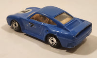 1988 Hot Wheels Speed Shift 500 Porsche 959 Blue #7 Die Cast Toy Car Vehicle