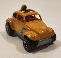 1989 Hot Wheels Auto Magic Baja Bug Volkswagen VW Beetle Metalflake Gold Die Cast Toy Car Vehicle