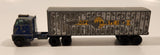 Vintage Lesney Matchbox Major Pack M-9 Inter-State Double Freighter Cooper Jarrett International Hendrickson Tractor Blue and Grey Die Cast Toy Racing Car Vehicle