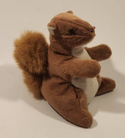 1996 Ty Beanie Baby 'Nut' Squirrel 6" Stuffed Plush Toy New with tag