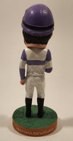 2012 Hastings Bred For Excitement Mario Gutierrez Equestrian Horse Racing 7 1/4" Tall Resin Bobblehead Figure New in Box Signed