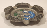 Vintage Dutch Knight with Windmills Enamel Metal Cigarette Ashtray