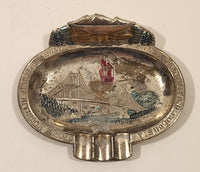 Vintage Lions Gate Bridge Vancouver BC Metal Cigarette Ashtray