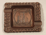 Vintage World Trade Center New York City Copper Metal Cigarette Ashtray