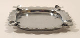 Vintage Engraved Scotland Map Four Slot Metal Cigarette Ashtray Made in England