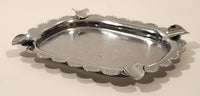 Vintage Engraved Scotland Map Four Slot Metal Cigarette Ashtray Made in England