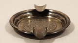 Vintage Mexican Mayan Calendar Two Slot .925 Sterling Silver Metal Cigarette Ashtray